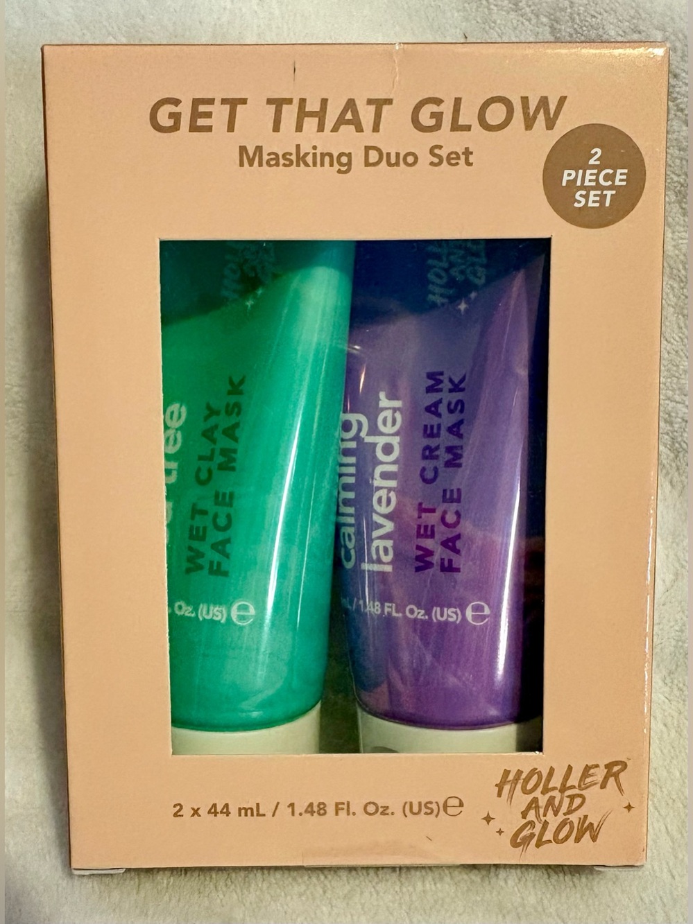 Get That Glow Masking Duo - Green & Purple Facial Masks